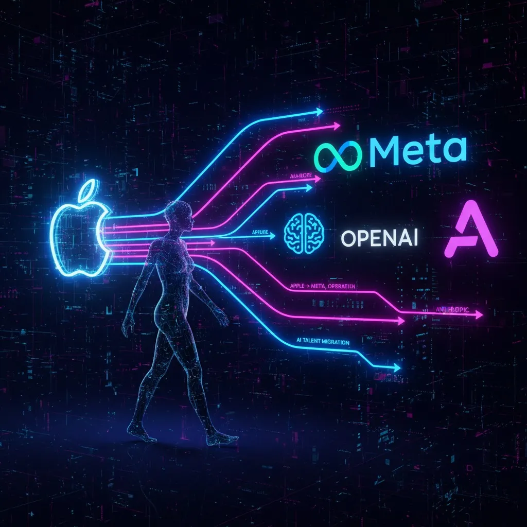 AppleのAI人材流出が加速：Meta、OpenAI、Anthropicへの転職ラッシュが業界に与える影響
