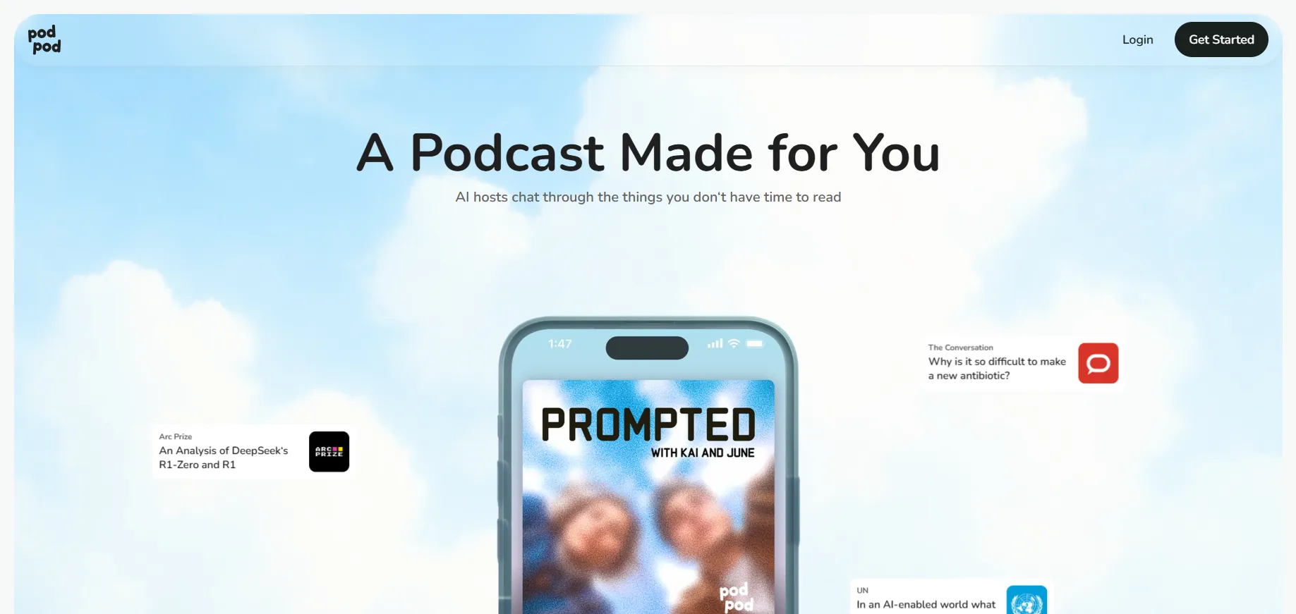 Podpod：AIが作るあなただけのポッドキャスト