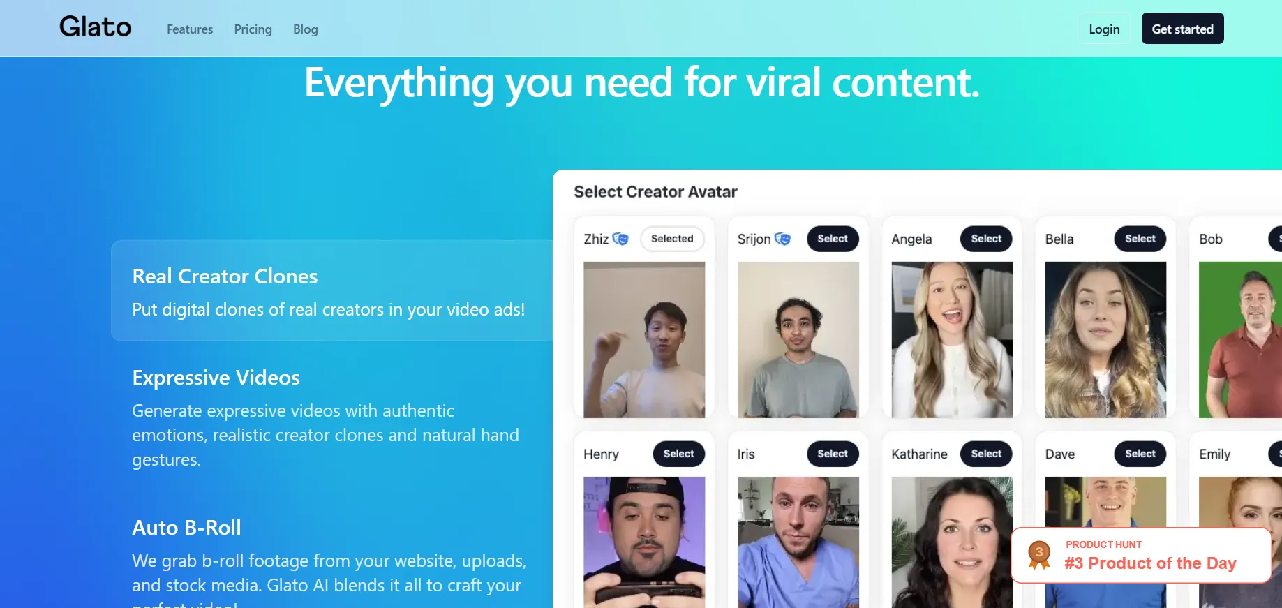 Glato AI:革新的なAI動画クリエイター生成プラットフォーム